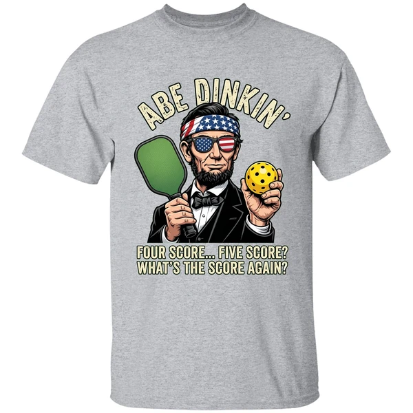 Abraham Lincoln Pickleball Abe Dinkin Four Score Five Score Shirt - Image 9