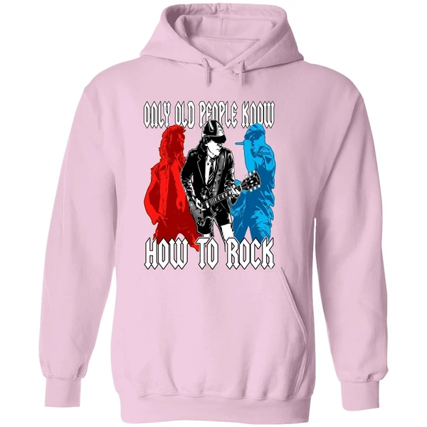 Ac Dc Only Old People Know How To Rock Hoodie - Image 5