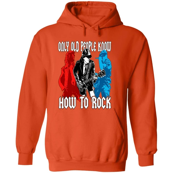 Ac Dc Only Old People Know How To Rock Hoodie - Image 6