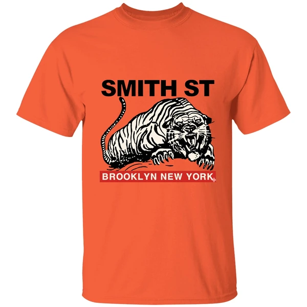 action bronson wearing smith st brooklyn new york shirt orange