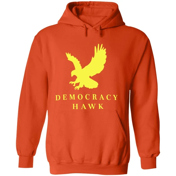 Adam Kinzinger Democracy Hawk Eagle Hoodie - Image 6