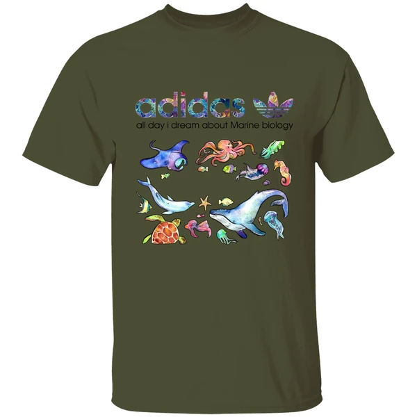 Adidas All Day I Dream About Marine Biology Shirt - Image 3