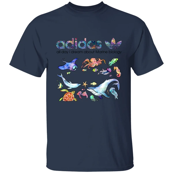 Adidas All Day I Dream About Marine Biology Shirt - Image 4