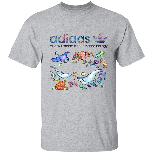 Adidas All Day I Dream About Marine Biology Shirt - Image 8