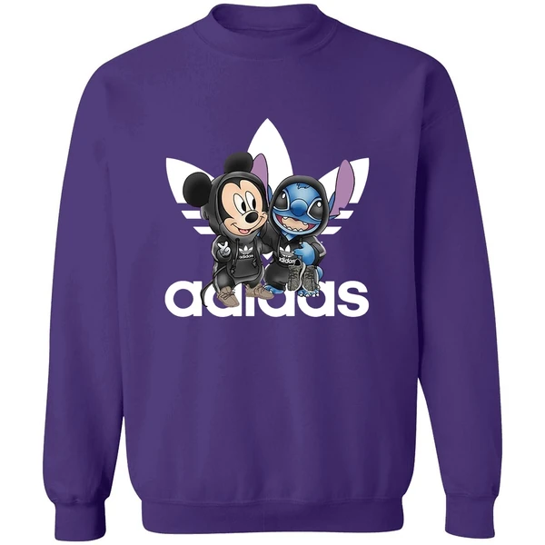 Adidas Mickey And Stitch Sweatshirt - Image 6