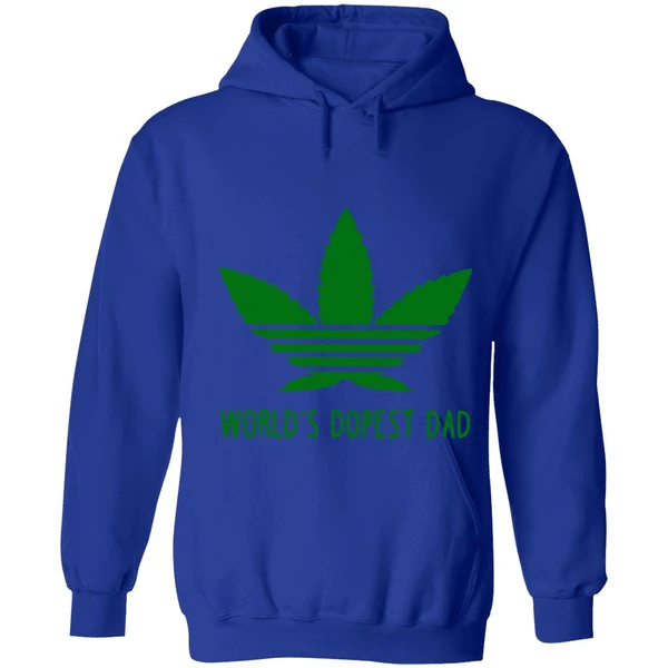 Adidas Weed Cannabis World's Dopest Dad Hoodie