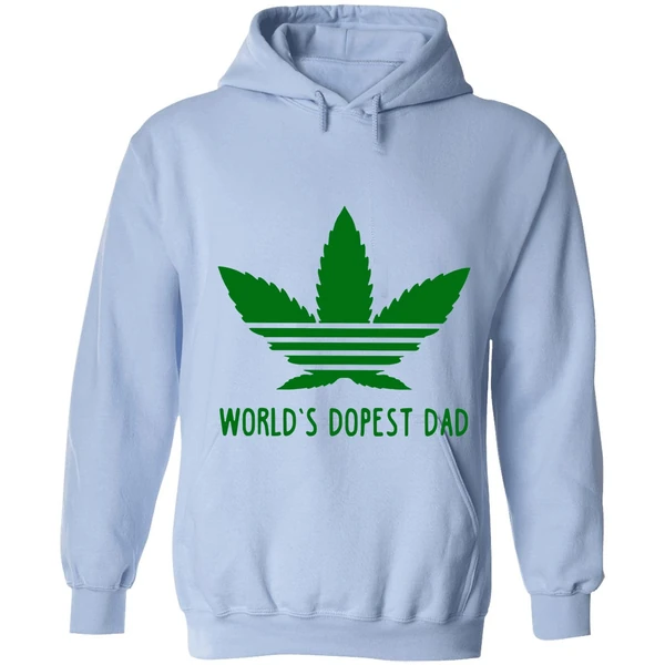 Adidas Weed Cannabis World's Dopest Dad Hoodie - Image 3