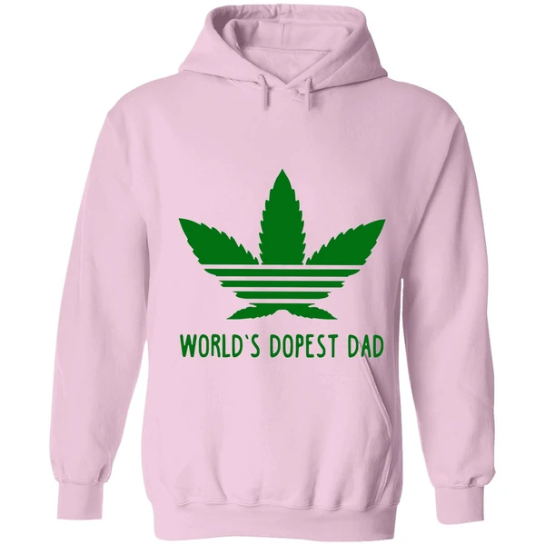 Adidas Weed Cannabis World's Dopest Dad Hoodie - Image 4