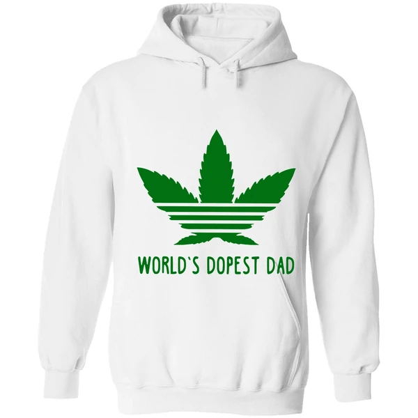 Adidas Weed Cannabis World's Dopest Dad Hoodie - Image 6