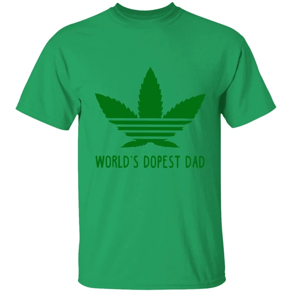 Adidas Weed Cannabis World's Dopest Dad Shirt