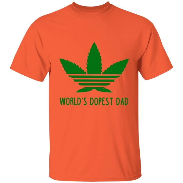 Adidas Weed Cannabis World's Dopest Dad Shirt - Image 5