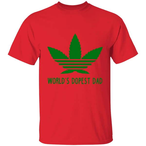 Adidas Weed Cannabis World's Dopest Dad Shirt - Image 6
