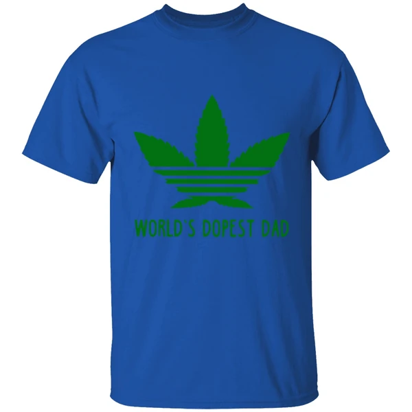 Adidas Weed Cannabis World's Dopest Dad Shirt - Image 7