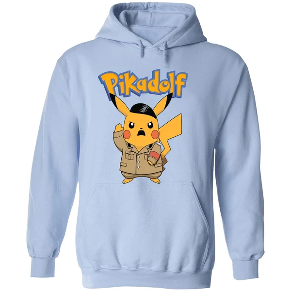 Adolf Hitler Pikachu Pokemon Pikadolf Hoodie - Image 4