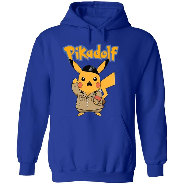 Adolf Hitler Pikachu Pokemon Pikadolf Hoodie - Image 7