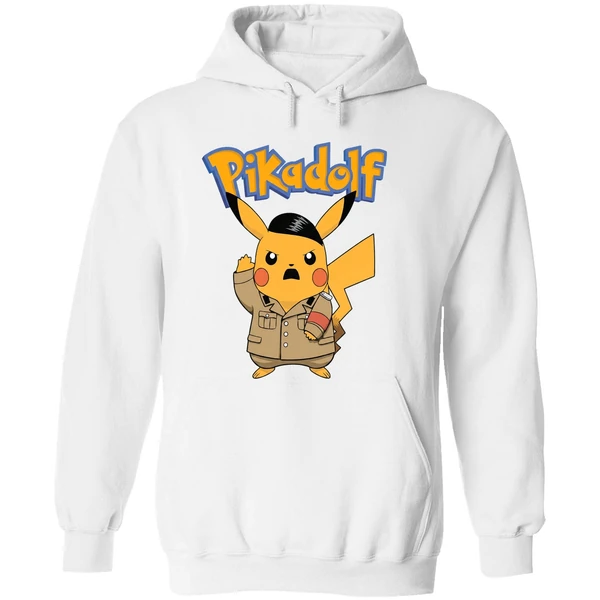 Adolf Hitler Pikachu Pokemon Pikadolf Hoodie - Image 8