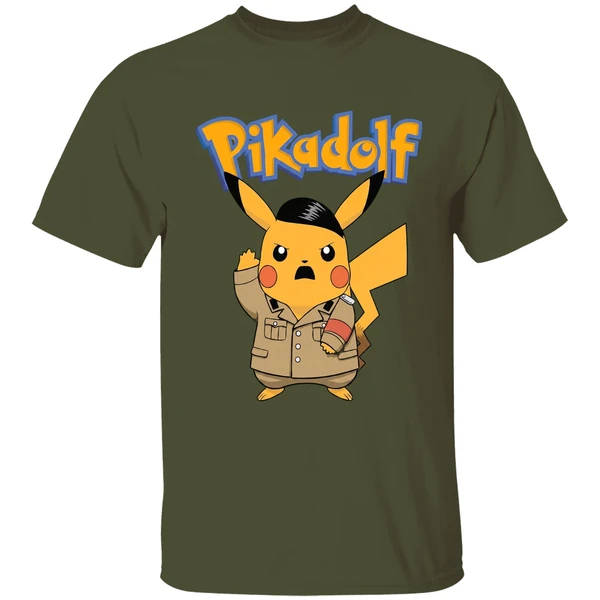 Adolf Hitler Pikachu Pokemon Pikadolf Shirt - Image 4