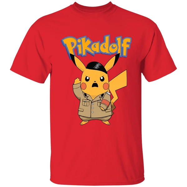 Adolf Hitler Pikachu Pokemon Pikadolf Shirt - Image 7