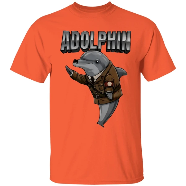 adolphin dolphin adolf hitler nazi uniform shirt orange