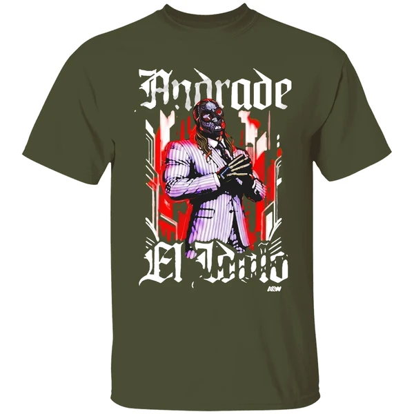 aew andrade el idolo shirt militarygreen