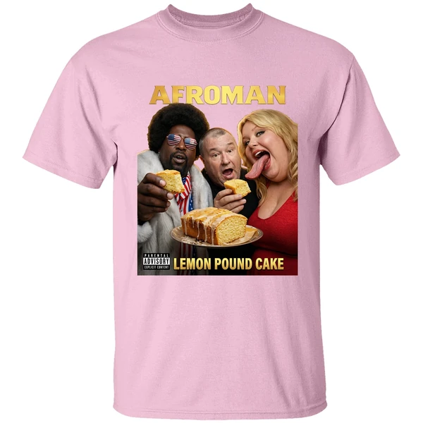 afroman lemon pound cake photo shirt lightpink