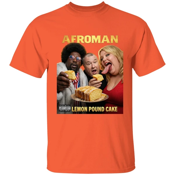 afroman lemon pound cake photo shirt orange