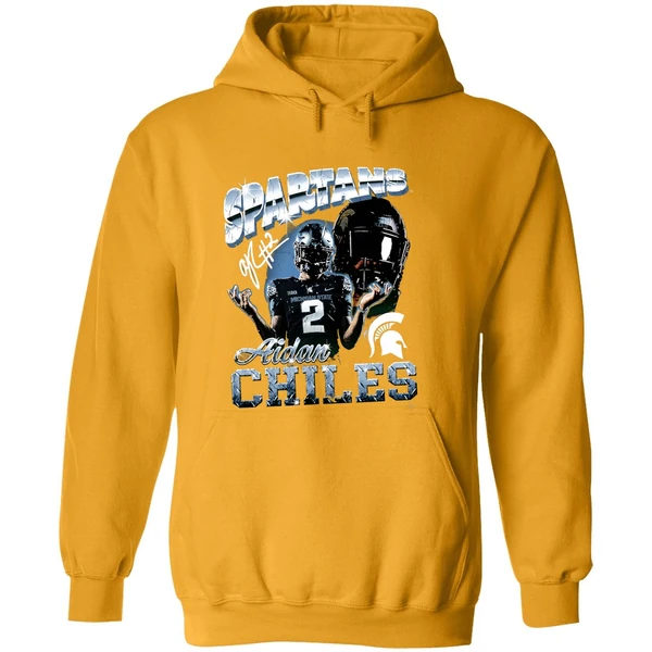Aidan Chiles Michigan State Spartans Graphic Hoodie