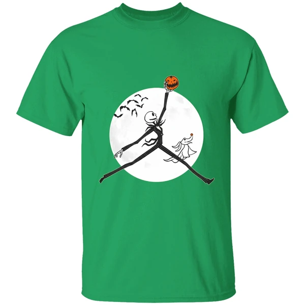 Air Jordan Logo X Jack Skellington Halloween Shirt - Image 8