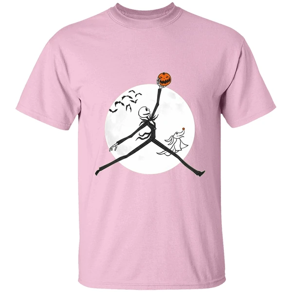 Air Jordan Logo X Jack Skellington Halloween Shirt - Image 2
