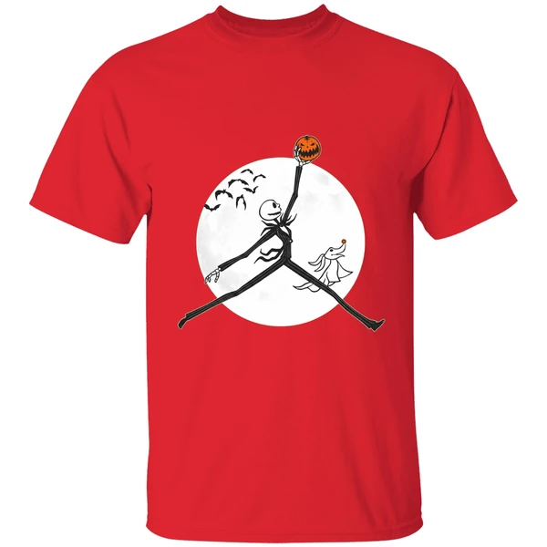 Air Jordan Logo X Jack Skellington Halloween Shirt - Image 6
