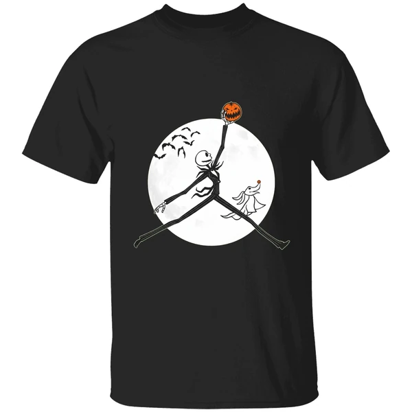 Air Jordan Logo X Jack Skellington Halloween Shirt - Image 9