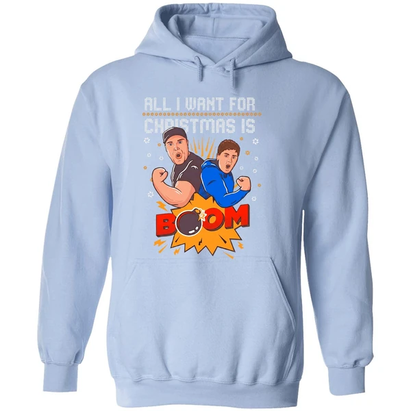 Aj Big Justice All I Want For Christmas Is Boom Hoodie - Image 4