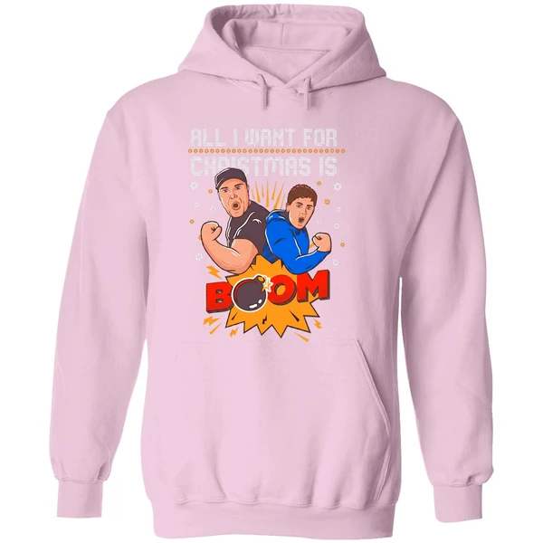 Aj Big Justice All I Want For Christmas Is Boom Hoodie - Image 5