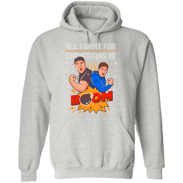 Aj Big Justice All I Want For Christmas Is Boom Hoodie - Image 9