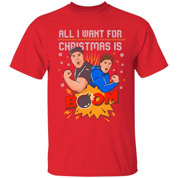 Aj Big Justice All I Want For Christmas Is Boom Shirt - Image 7