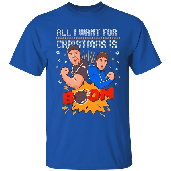 Aj Big Justice All I Want For Christmas Is Boom Shirt - Image 8