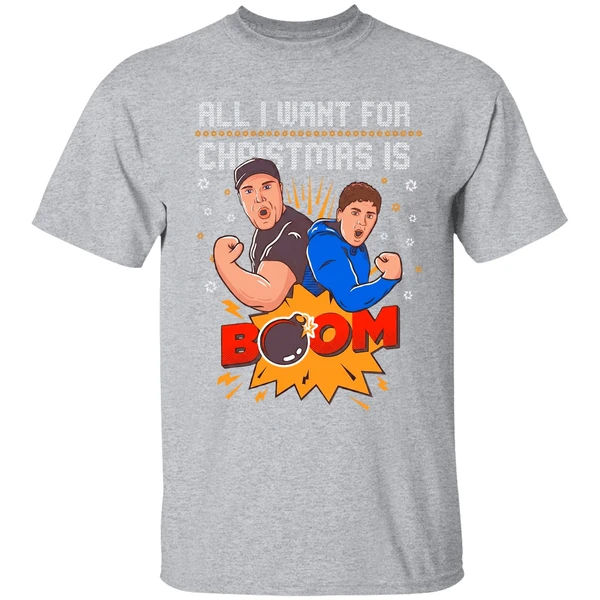 Aj Big Justice All I Want For Christmas Is Boom Shirt - Image 9