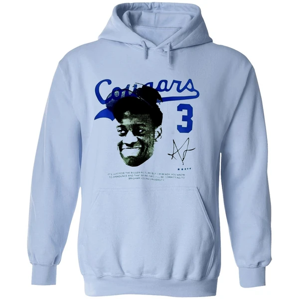 Aj Dybantsa Byu Cougars Player Graphic Hoodie - Image 4