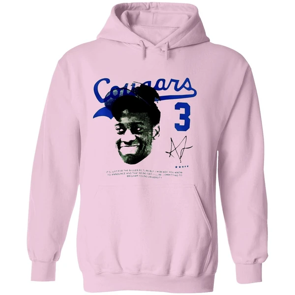 Aj Dybantsa Byu Cougars Player Graphic Hoodie - Image 5