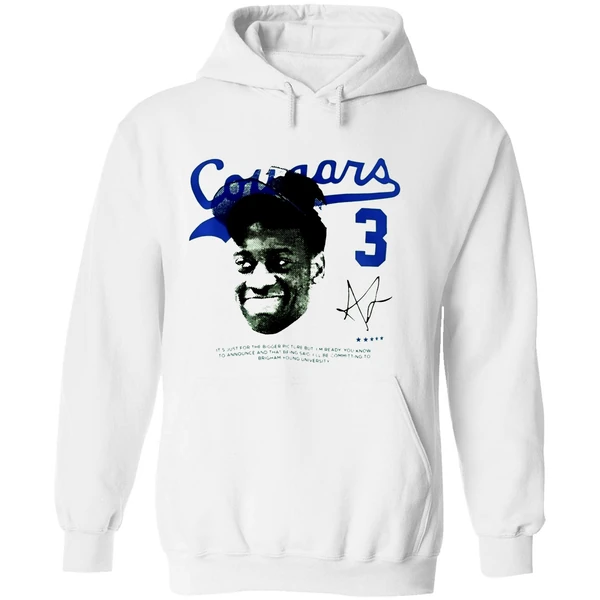 Aj Dybantsa Byu Cougars Player Graphic Hoodie - Image 8