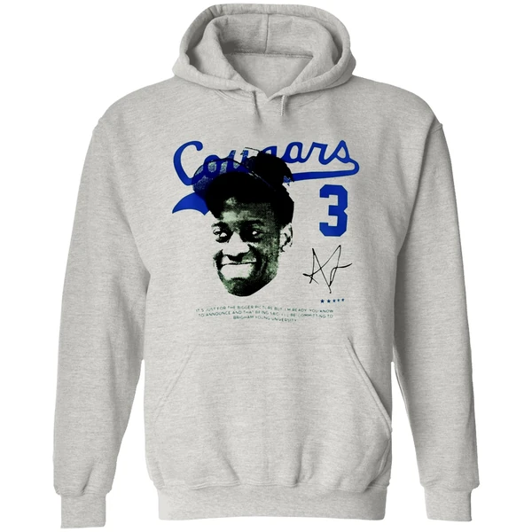 Aj Dybantsa Byu Cougars Player Graphic Hoodie - Image 9