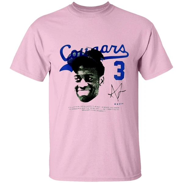 Aj Dybantsa Byu Cougars Player Graphic Shirt - Image 2