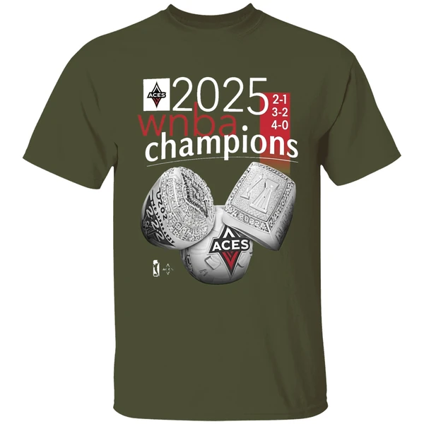 aja wilson aces 2020 nba champions regression year 2025 new shirt militarygreen