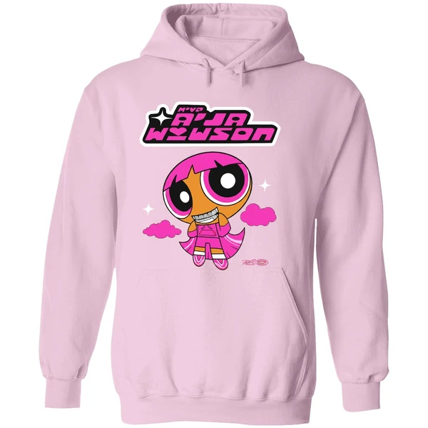Aja Wilson Mvp Powherpuff Cartoon Hoodie - Image 5