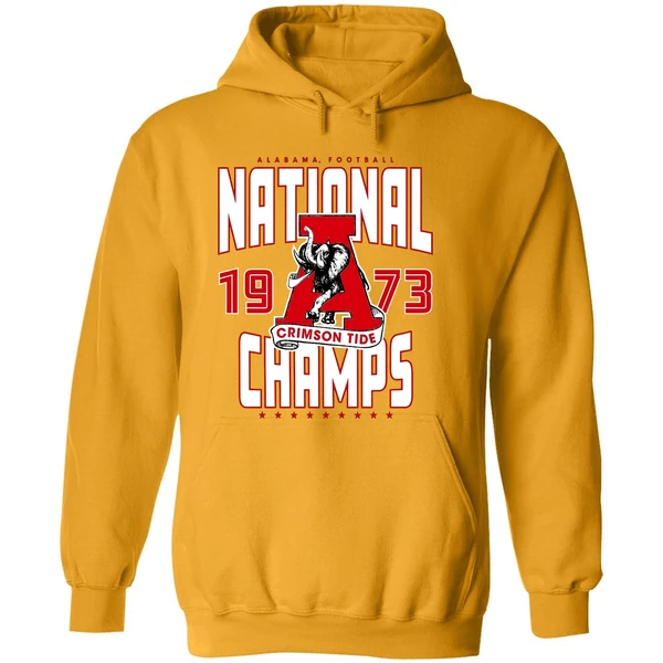 Alabama Crimson Tide 1973 National Champions Elephant Hoodie