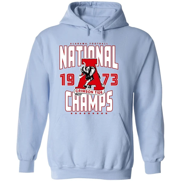 Alabama Crimson Tide 1973 National Champions Elephant Hoodie - Image 4