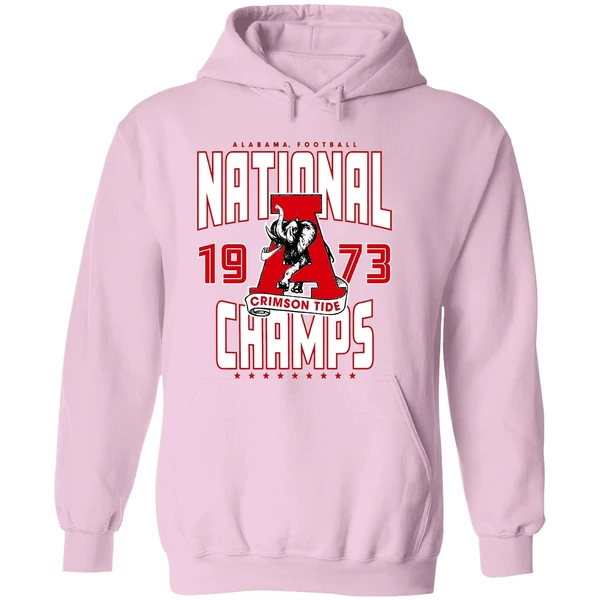 Alabama Crimson Tide 1973 National Champions Elephant Hoodie - Image 5