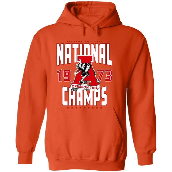 Alabama Crimson Tide 1973 National Champions Elephant Hoodie - Image 6