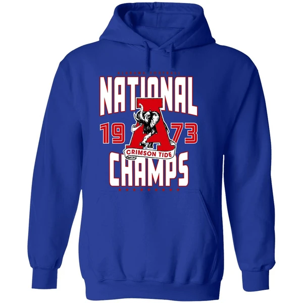 Alabama Crimson Tide 1973 National Champions Elephant Hoodie - Image 7