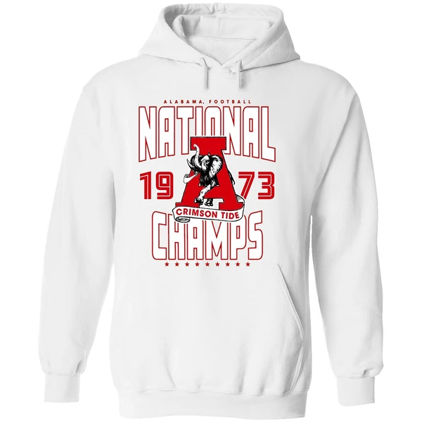 Alabama Crimson Tide 1973 National Champions Elephant Hoodie - Image 8